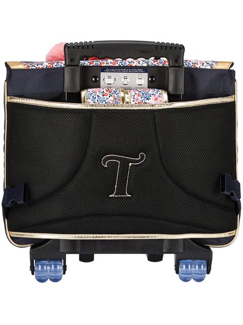 Cartable trolley polyester recyclé imprimé fleuri Tann's Antonia 38 CM - Kiabi