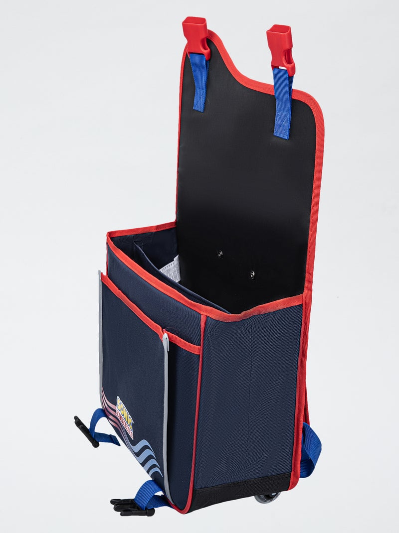 Cartable trolley 'Sonic' Bleu - Kiabi