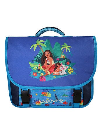 Cartable Vaiana 38 cm bleu 2 compartiments école primaire – bagtrotter