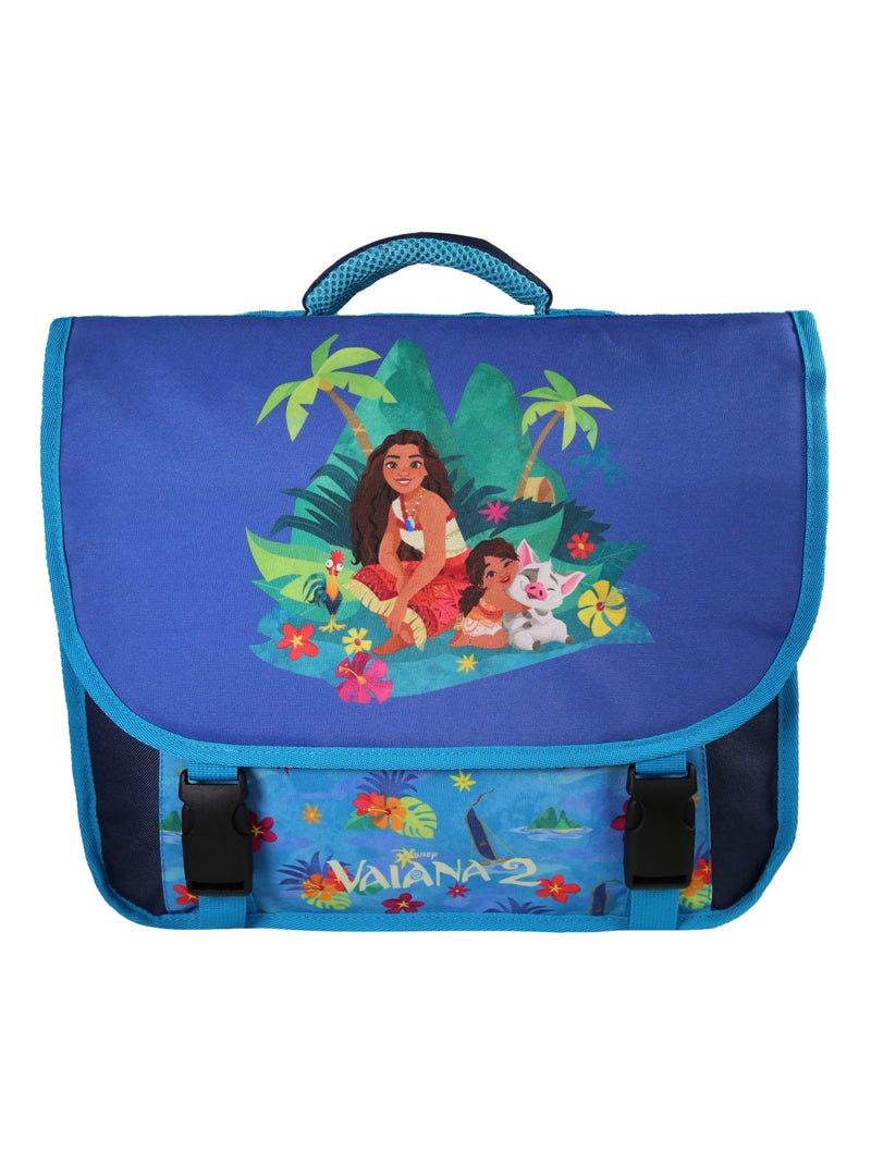 Cartable Vaiana 38 cm bleu 2 compartiments école primaire – bagtrotter Bleu - Kiabi