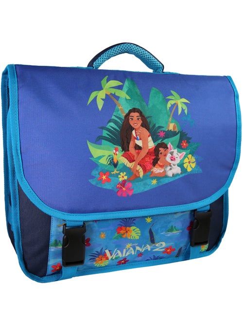 Cartable Vaiana 38 cm bleu 2 compartiments école primaire – bagtrotter - Kiabi