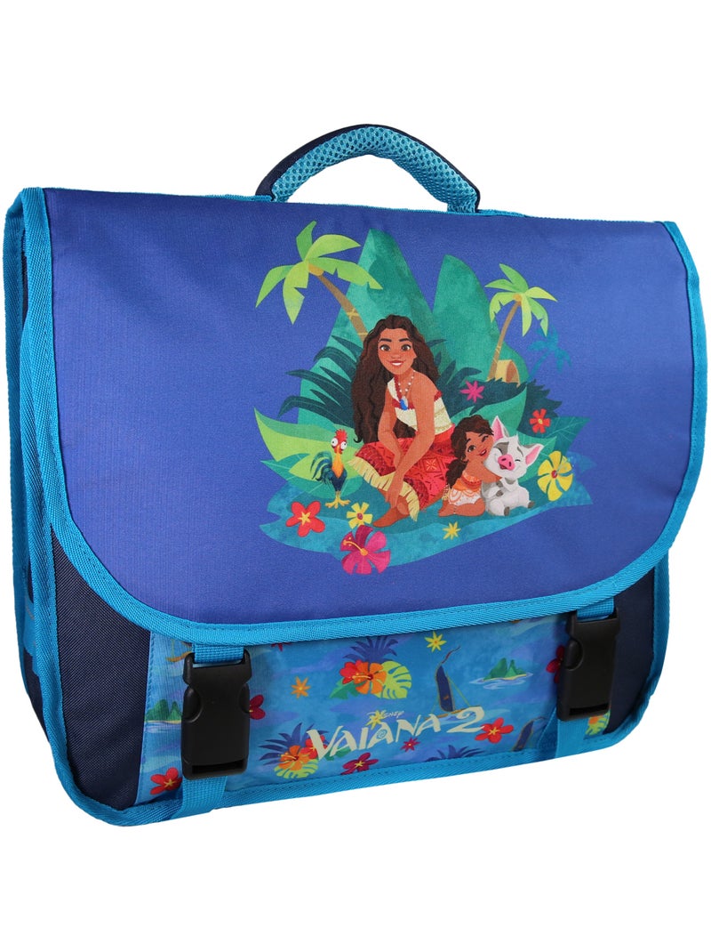 Cartable Vaiana 38 cm bleu 2 compartiments école primaire – bagtrotter Bleu - Kiabi