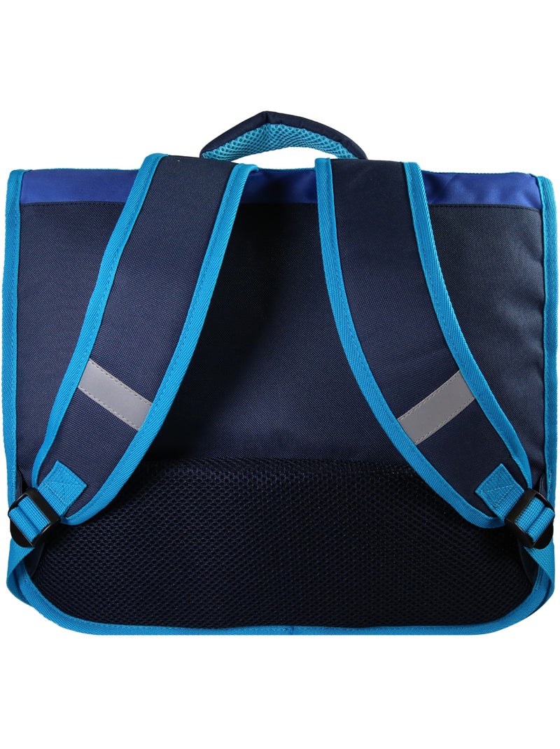 Cartable Vaiana 38 cm bleu 2 compartiments école primaire – bagtrotter Bleu - Kiabi