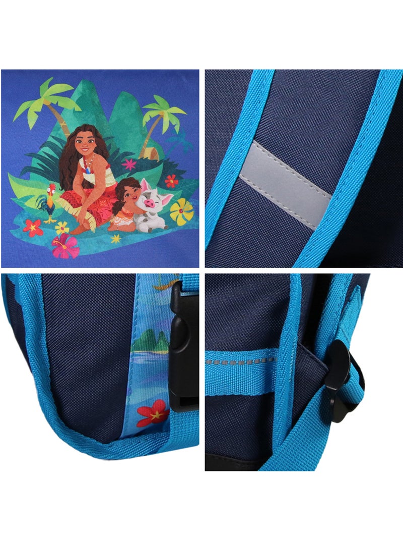 Cartable Vaiana 38 cm bleu 2 compartiments école primaire – bagtrotter Bleu - Kiabi