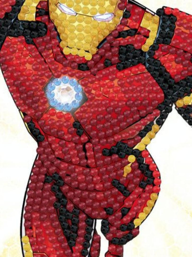 Carte à diamanter - Iron Man de Marvel 18x18cm - Crystal Art N/A - Kiabi