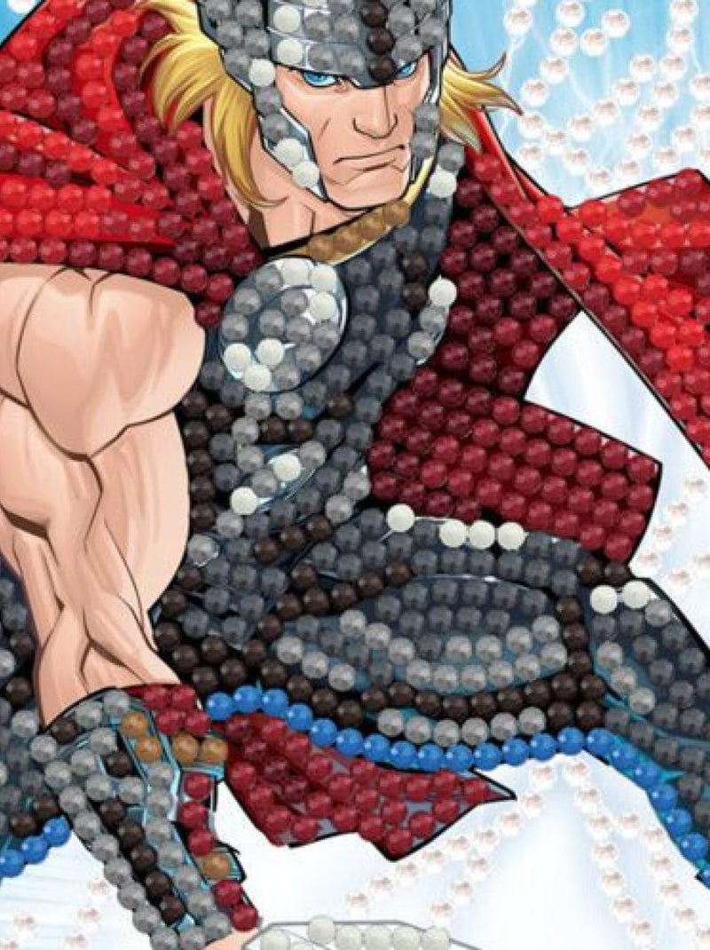 Carte à diamanter - Thor de Marvel 18x18cm - Crystal Art N/A - Kiabi