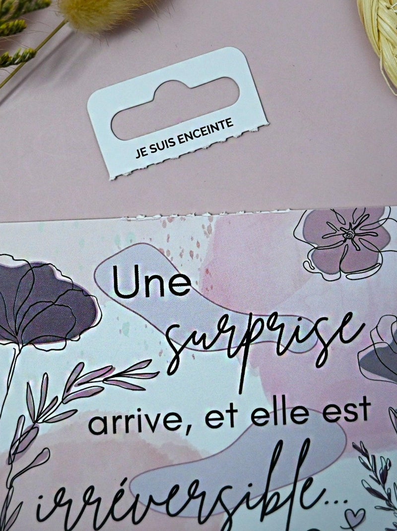 Carte à gratter - Annonce de grossesse Blanc - Kiabi