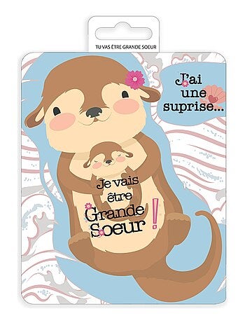 Carte à gratter - Je vais être grande sœur - Kiabi