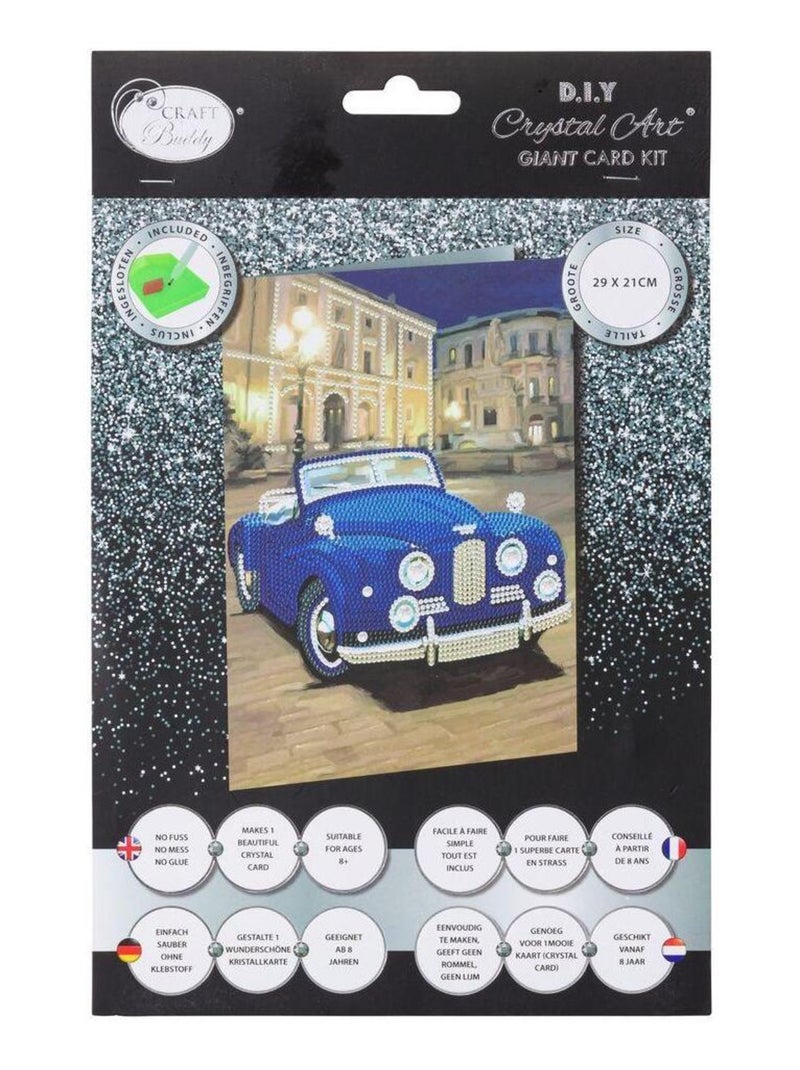 Carte Crystal Art à diamanter - Cabriolet - 29 x - Crystal Art N/A - Kiabi