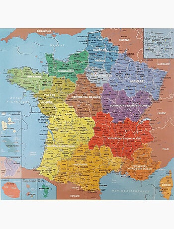 Carte de France des départements