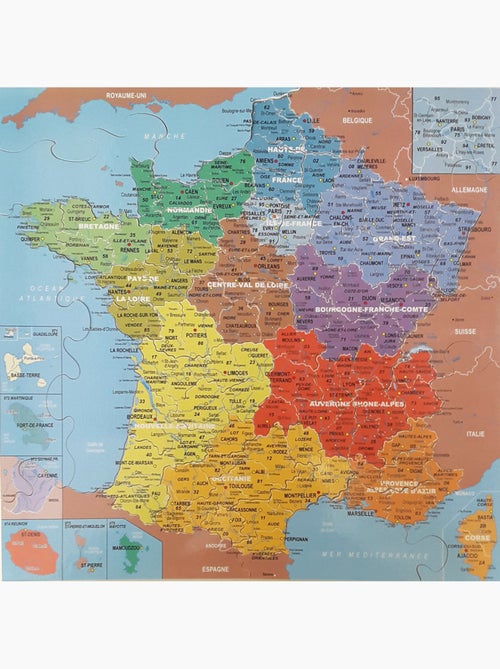 Carte de France des départements - Kiabi