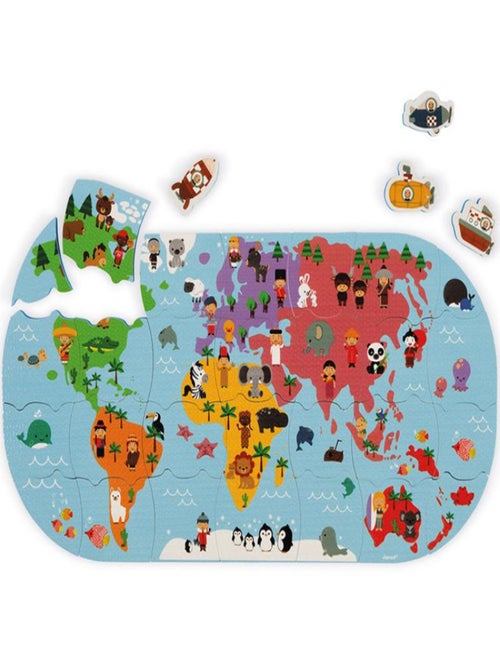 Carte des explorateurs du bain - Kiabi