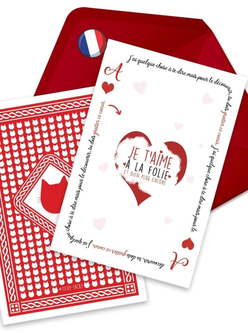 Carte Pour Déclarer Son Amour Et Son Enveloppe | Fabrication Française N/A - Kiabi