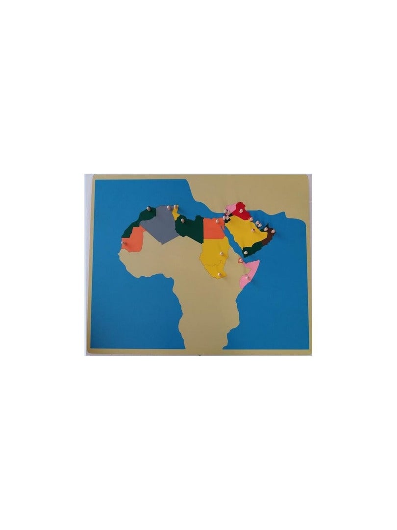Carte Puzzle Du Maghreb Et Péninsule Arabique N/A - Kiabi