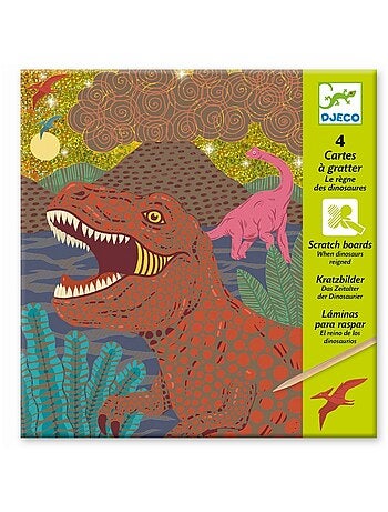 Cartes à gratter - Le règne des dinosaures