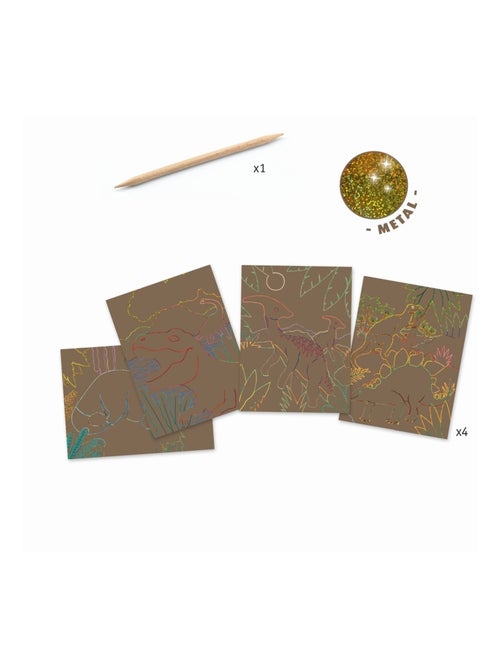 Cartes à gratter - Le règne des dinosaures - Kiabi
