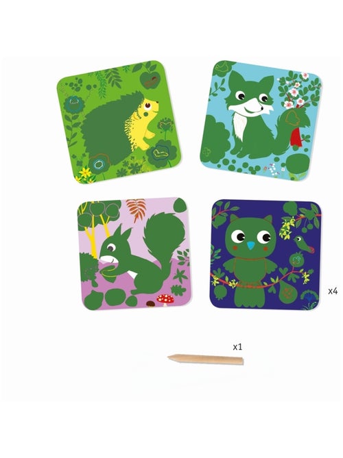 Cartes à gratter - Petites bêtes - Kiabi