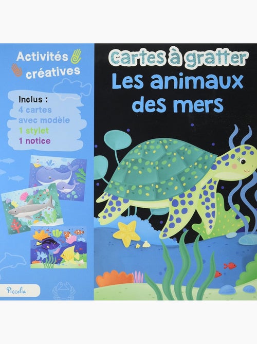 Cartes à gratter animaux des mers - Kiabi