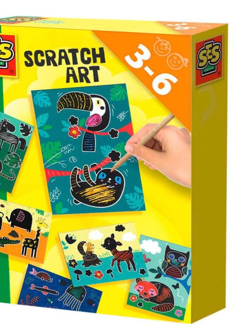 Cartes à gratter: Animaux N/A - Kiabi