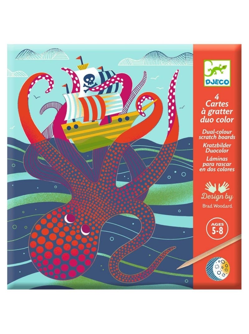 Cartes à gratter duo color Dessus-dessous N/A - Kiabi