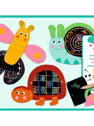 Cartes à gratter  : Gratte les animaux rigolos
