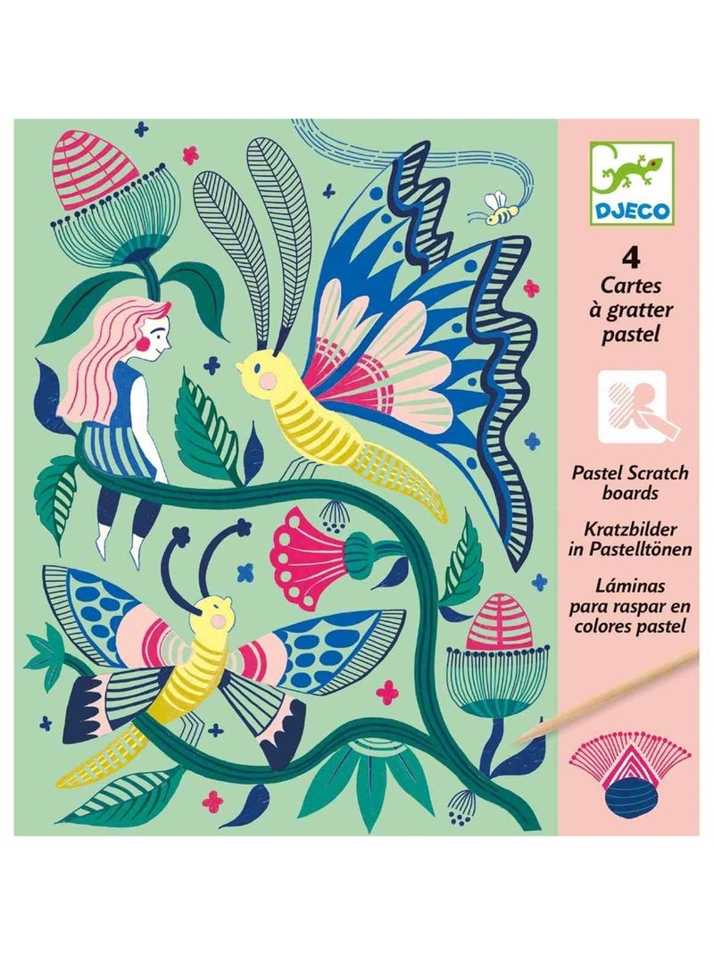 Cartes à gratter jardin fabuleux Multicolore - Kiabi
