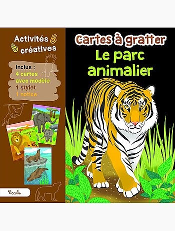 Cartes à gratter Le parc animalier