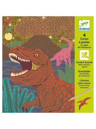 Cartes A Gratter Le Regne Des Dinosaures