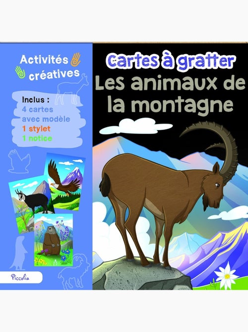 Cartes à gratter Les animaux de la montagne - Kiabi