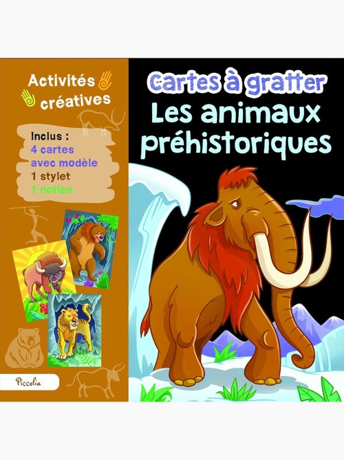 Cartes à gratter Les animaux préhistoriques - Kiabi Cartes à gratter Les animaux préhistoriques - Kiabi