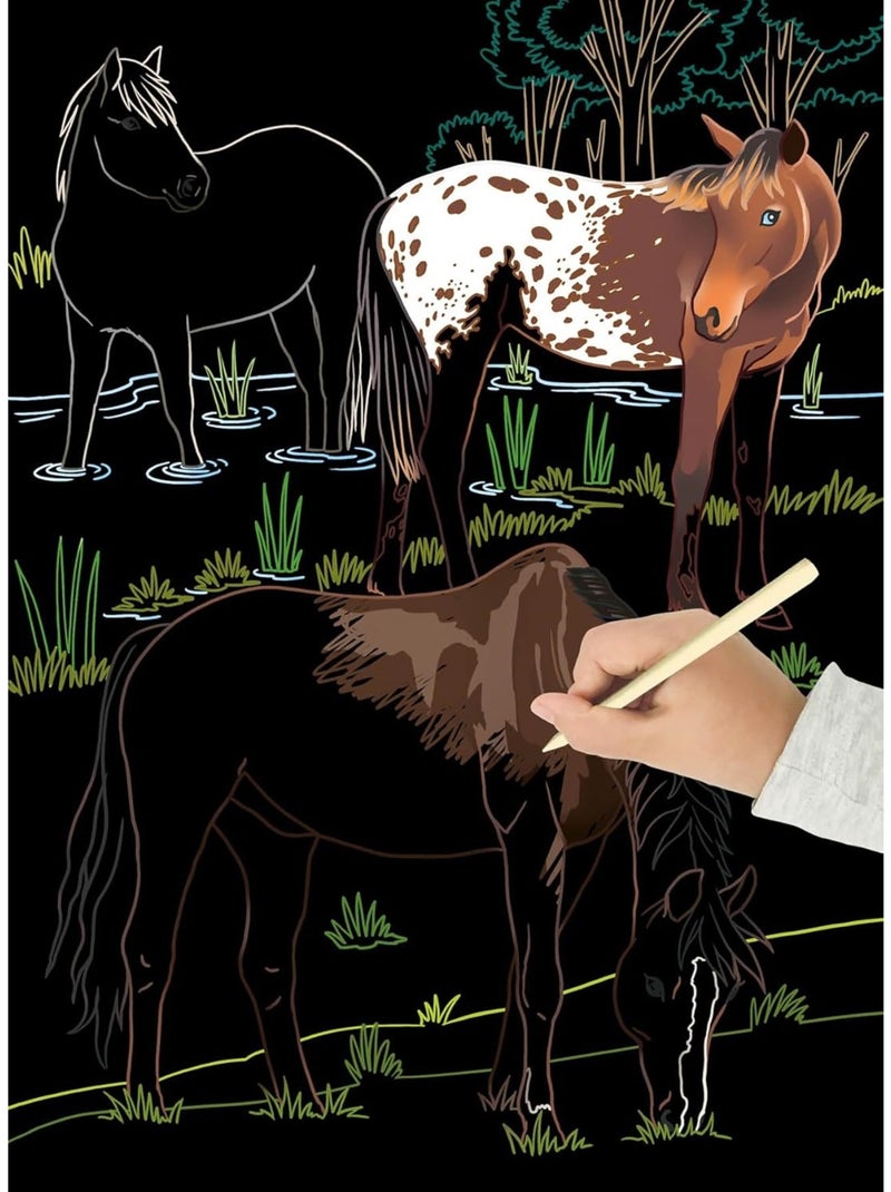 Cartes à gratter Les chevaux N/A - Kiabi