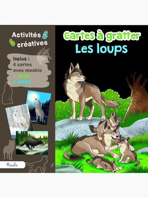 Cartes à gratter Les loups - Kiabi Cartes à gratter Les loups - Kiabi