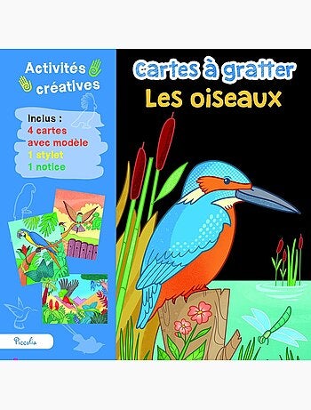 Cartes à gratter Les oiseaux