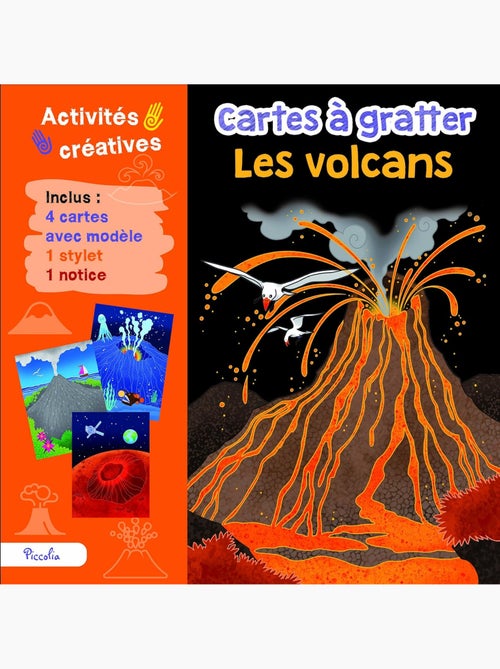 Cartes à gratter Les volcans - Kiabi Cartes à gratter Les volcans - Kiabi