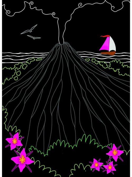 Cartes à gratter Les volcans - Kiabi Cartes à gratter Les volcans - Kiabi