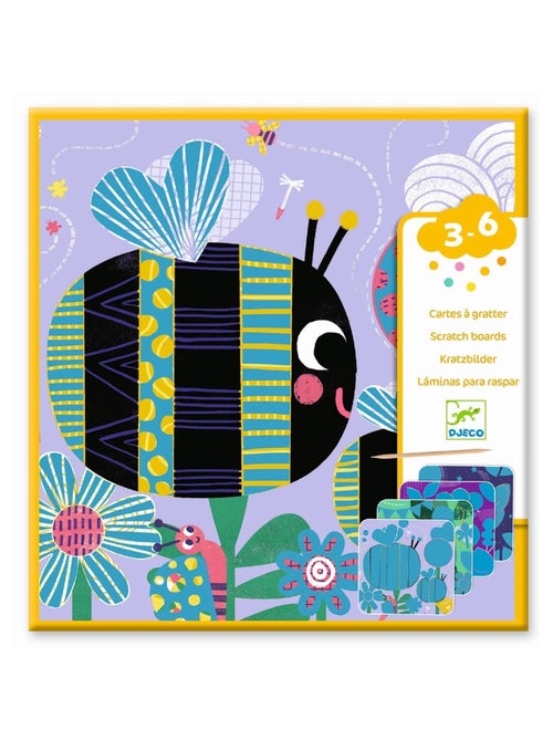 Cartes à gratter toutes petites bêtes - Kiabi