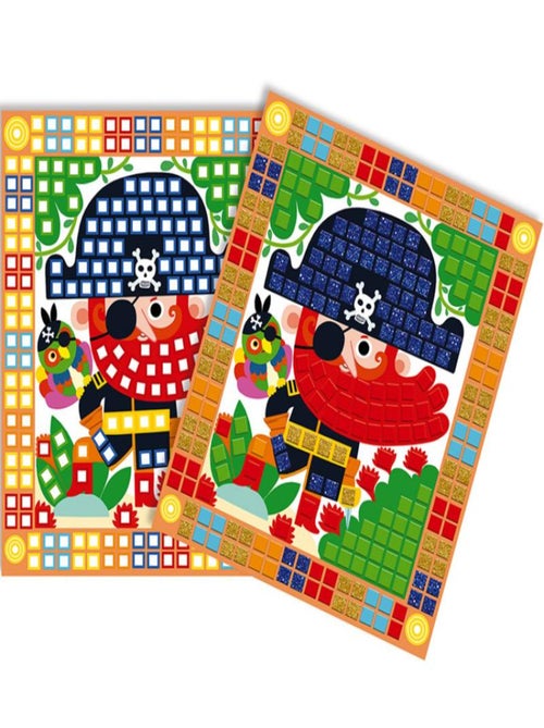 Cartes créatives Mosaïques Pirates Les ateliers du calme - Kiabi