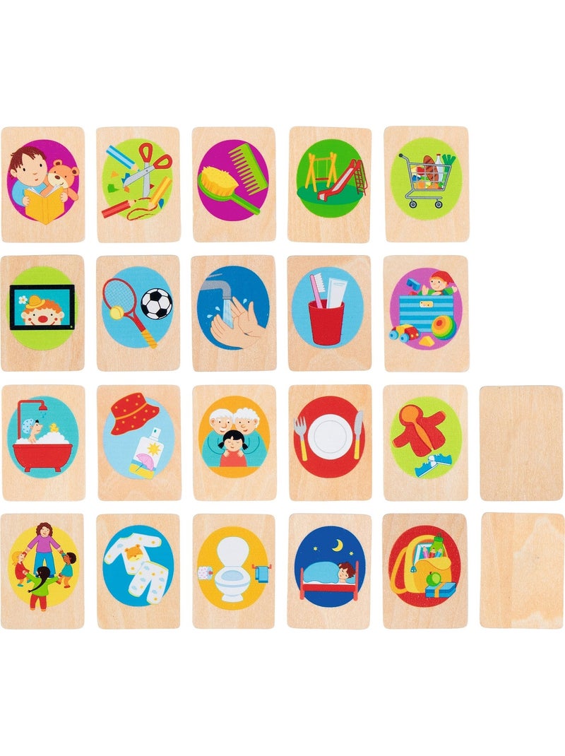 Cartes d'activités quotidiennes pour enfant Beige - Kiabi