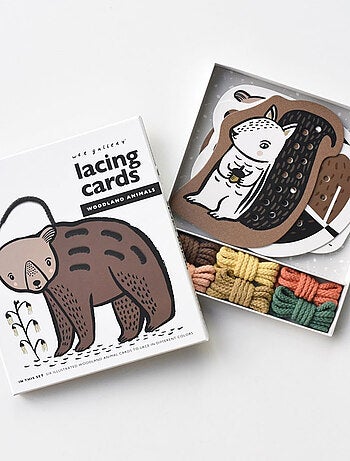 Cartes de laçage - Animaux des bois
