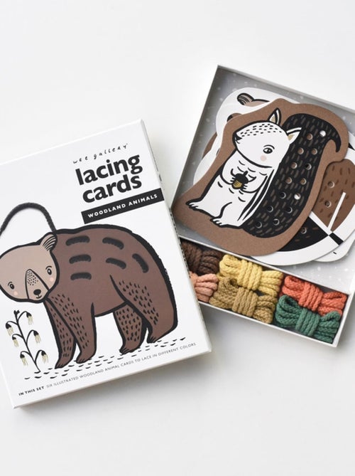 Cartes de laçage - Animaux des bois - Kiabi