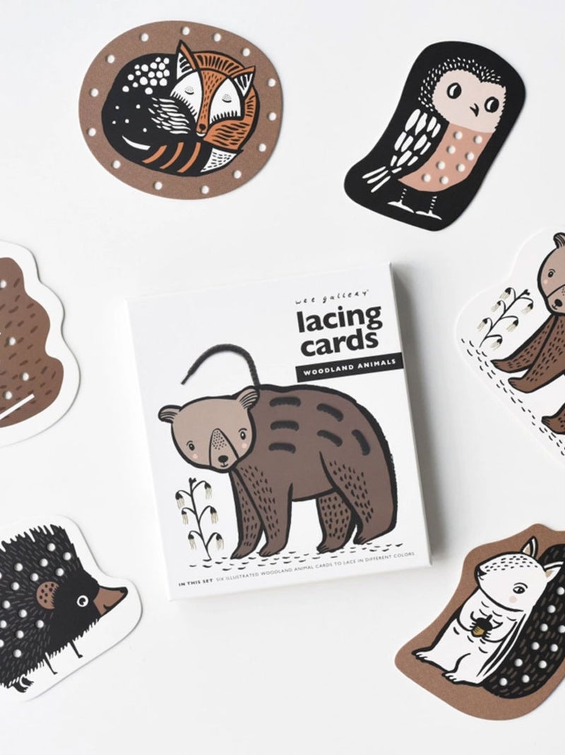 Cartes de laçage - Animaux des bois N/A - Kiabi
