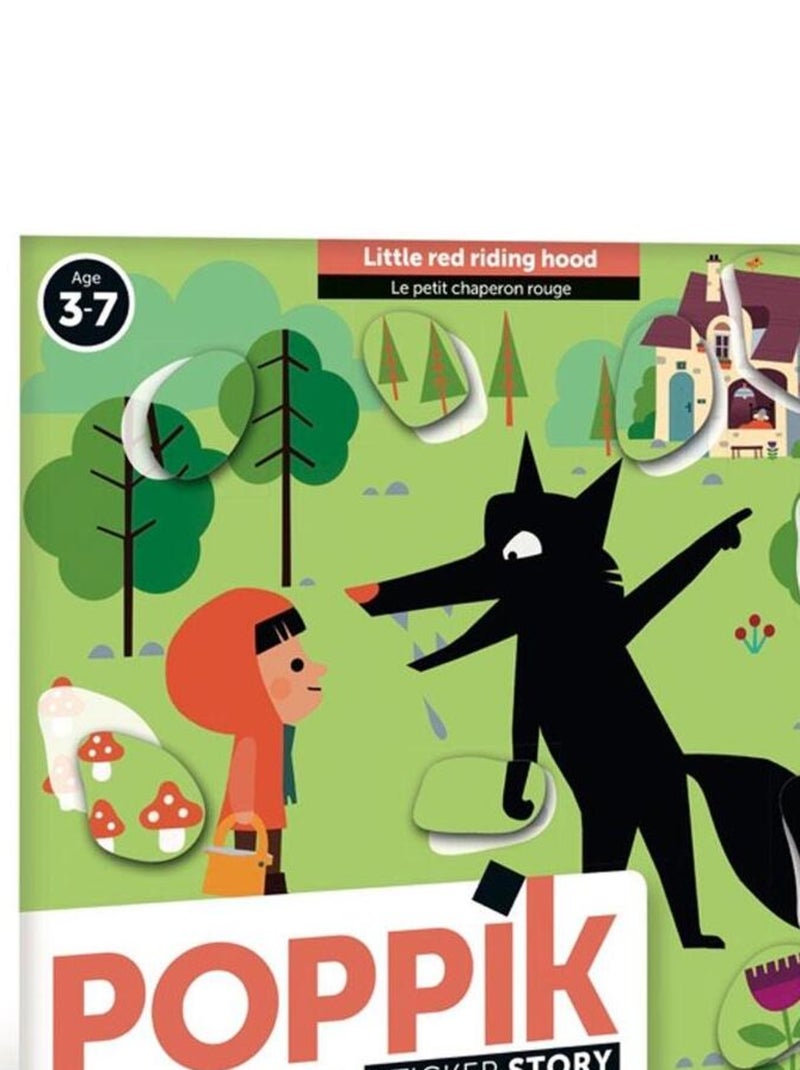 Cartes et gommettes créatives Le petit chaperon rouge N/A - Kiabi
