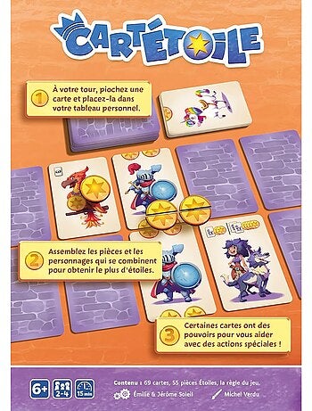Cartétoile jeux de société famille & junior