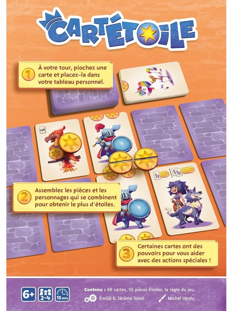 Cartétoile jeux de société famille & junior Orange - Kiabi