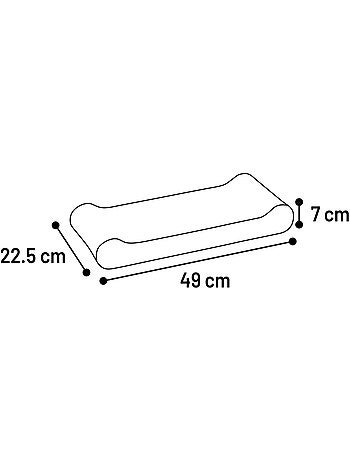 Carton a griffer pour chat woka double face