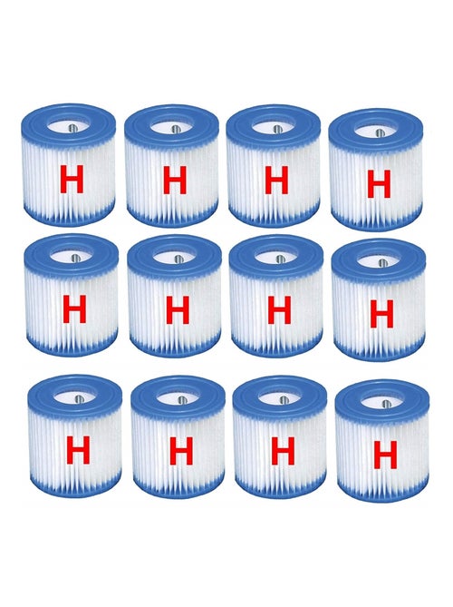 Cartouches de type H pour pompes à filtres Intex. 12 pièces - Kiabi