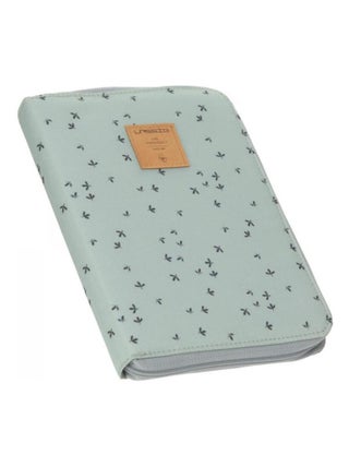 CAS Pochette carnet de santé Floral menthe