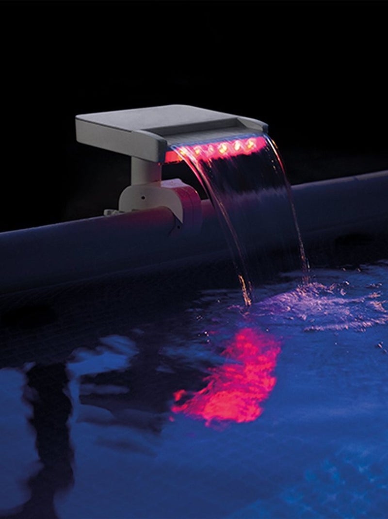 Cascade piscine LED multicolore Blanc - Kiabi