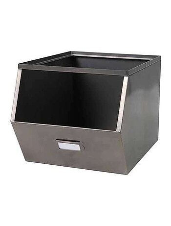 Casier de rangement en métal avec étiquette DOCK