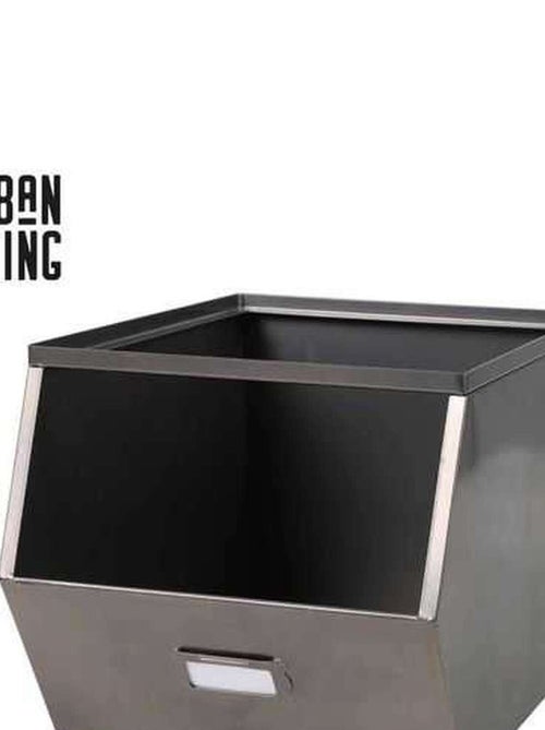 Casier de rangement en métal avec étiquette DOCK - Kiabi